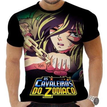Imagem de Camiseta Camisa Personalizada Anime Cavaleiros do Zodíaco 11 - Zahir S