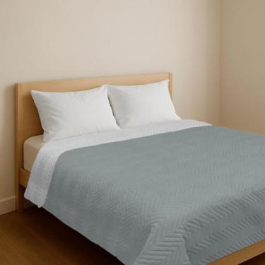 Imagem de Colcha Solteiro King Cobre Leito Box Matelado Ultrassônico - - Arte & 