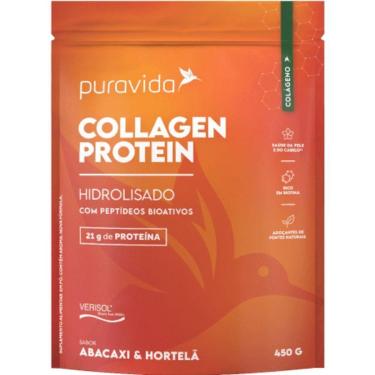 Imagem de Collagen Protein Abacaxi Hortela 450g - PuraVida-Unissex