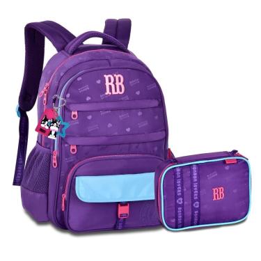 Imagem de Kit Mochila Resistente com Estojo Box Grande Rebecca Bonbon-Feminino