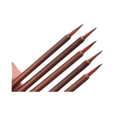 Imagem de Pincéis Artesanais De Ponta Fina Para Caligrafia Chinesa E Pintura Dig