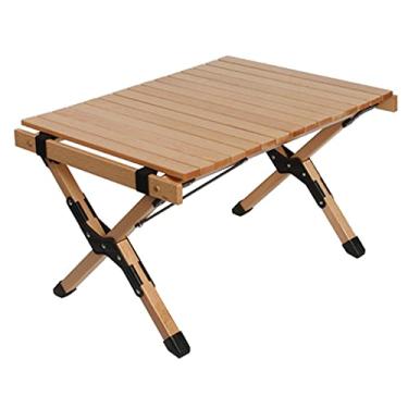 Imagem de Suporte dobrável portátil rolo de ovos acampamento churrasco piquenique autônomo madeira (cor: tamanho A: 906044 cm) (A 61 * 45 * 36 cm)