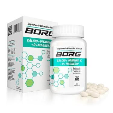 Imagem de Borg Cálcio + Vitamina K + D + Magnésio 60 Cápsulas