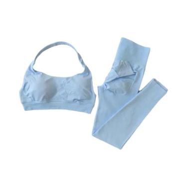 Imagem de Conjunto De Yoga Feminino De Cintura Alta Para Corrida E Fitness: Suti