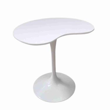 Imagem de Mesa De Jantar Tulipa Saarinen Organica Malu 90cm Laca Branca - Modela