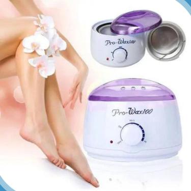 Imagem de Panela Depilação Aquecedor Cera Quente Termocera Bivolt Branco