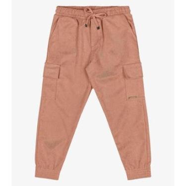 Imagem de Calça Infantil Feminino Jogger Trick Nick Marrom-Feminino