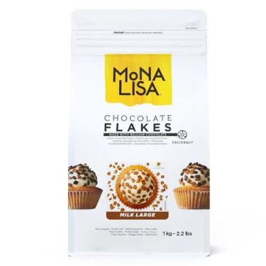 Imagem de Chocolate Flakes - Milk Large - Chocolate Belga Ao Leite em Flocos Gra