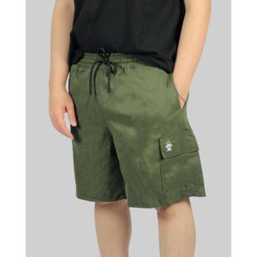 Imagem de Bermuda DR7 Street Cargo Logo Hidrante Stamped- Verde Musgo-Unissex