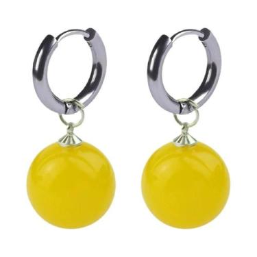 Imagem de Brincos Pendentes Potara Super Vegetto Zamasu Son Goku Preto Para Mulh