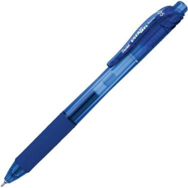Imagem de Caneta Gel Energel Retrátil 0.5mm Azul 12 unid - Pentel