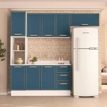 Imagem de Cozinha Modulada 4 Pecas com Tampo e Rodape Amara Politorno