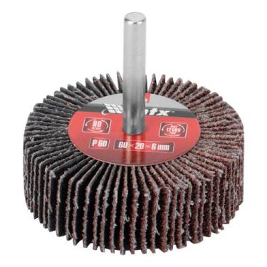 Imagem de Roda de lixa com haste para furadeira grao 60 mtx