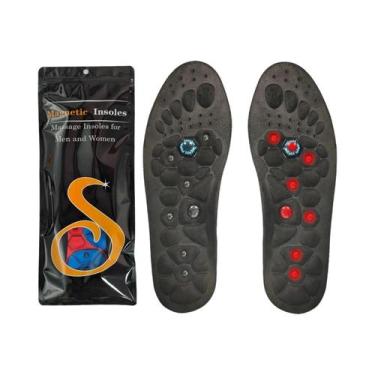 Imagem de Palmilhas Ortopédicas Magnéticas Unissex Com Suporte De Arco, Antifadi