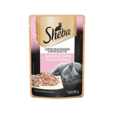 Imagem de Ração Úmida para Gato Adulto Sachê Sheba - Cortes Selecionados Salmão 