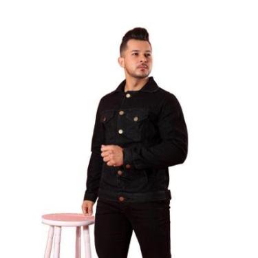 Imagem de Jaqueta Sarja ou Jeans Esporte Masculina Luxo-Masculino