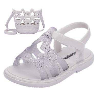 Imagem de Sandalia Infantil Menina Bolsa Sereia Luminous Mini Melissa