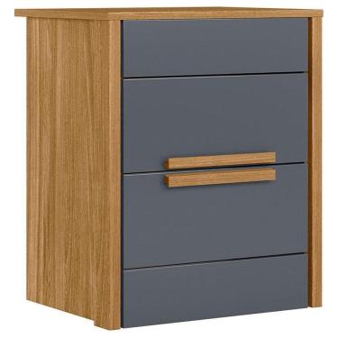 Imagem de Mesa de Cabeceira Dhara Freijó Cinza - Moval