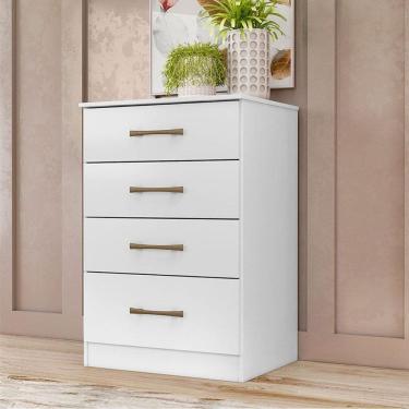 Imagem de Cômoda Gaveteiro Ambiente MS913 Branco Brilho - Moval