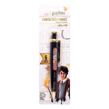 Imagem de Caneta Esferográfica Harry Potter Troca Frases 97184PT 1.0mm - Leo&Leo
