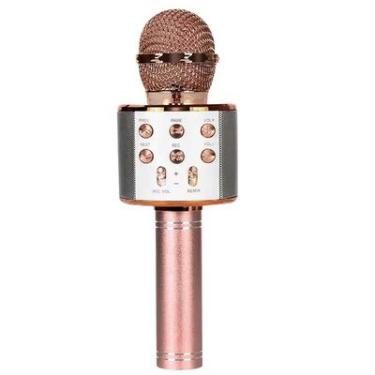 Imagem de Microfone Bluetooth Star Voice Zoop Toys Rose Karaokê com Efeito de Voz e Som Embutido