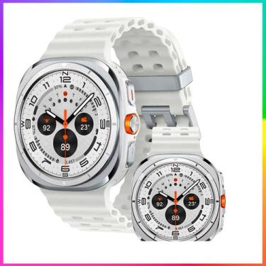 Imagem de Reloj Inteligente Watch Branco Ultra Whatsapp Amoled Nfc 47mm a Prova 