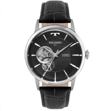 Imagem de Relógio TECHNOS masculino automático couro preto G3265BA/0P