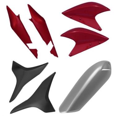 Imagem de Kit Carenagem 4 Peças Cromo Forte Moto Honda XRE 300 2010 a 2012 Subst