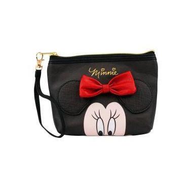 Imagem de Necessaire assinatura rosto minnie 14x5x21cm - disney