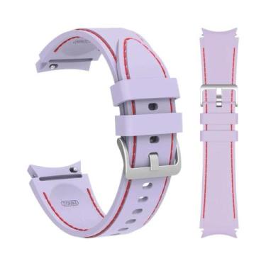 Imagem de Pulseira De Silicone Para Samsung Galaxy Watch 40mm 44mm 45mm 43mm 47m