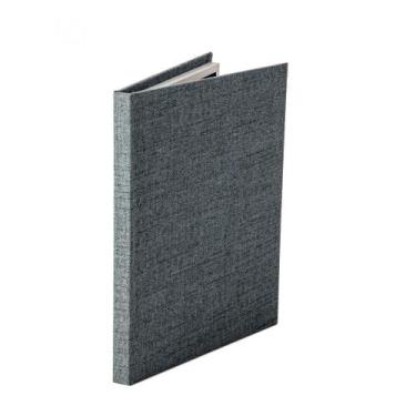 Imagem de Livro Caixa Com Revestimento em Linho Cinza 33x25x2,5cm - Mart
