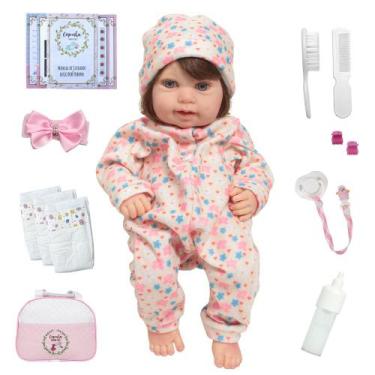 Imagem de Bebe Reborn Realista Menina Princesa Silicone Fio a Fio - Cegonha Rebo