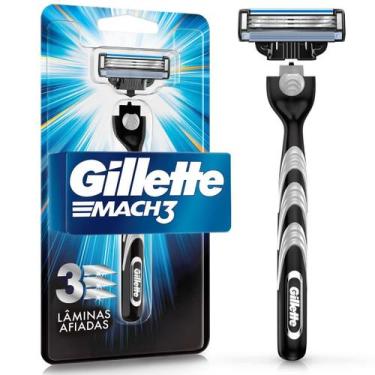 Imagem de Aparelho de Barbear Carbono Recarregável Gillette Mach3, 1
