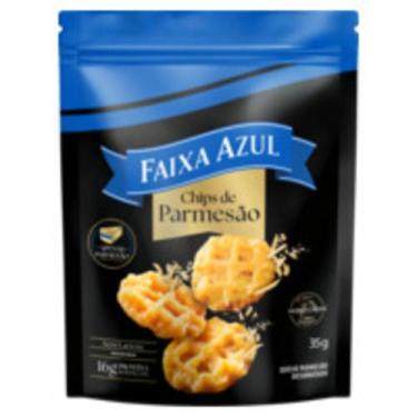 Imagem de Chips de Parmesão Zero Lactose Faixa Azul Pouch 35g