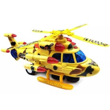 Imagem de Brinquedo Helicóptero Bombeiro Policial com LED, Som e Música - Sky Pi