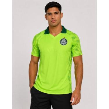 Imagem de Camisa Palmeiras Escudo Bordado Oficial Goalkeeper Betel -, Amarelo, G