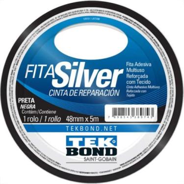 Imagem de Fita Adesiva Silvert Tek 48X05M Pta - TEKBOND