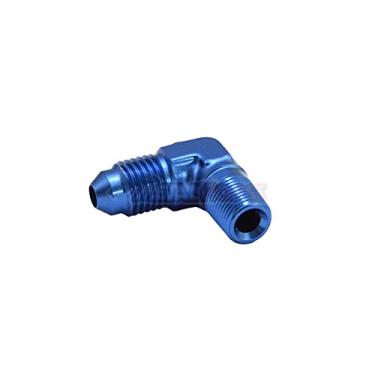 Imagem de Adaptador Macho NPT 1/8" Macho 4AN / AN4 Curva 90 Graus Azul