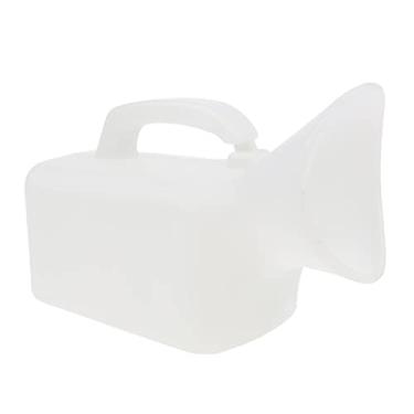 Imagem de AMLESO Garrafa de mictório portátil lavável reutilizável para mulheres velhas com deficiências - Branca