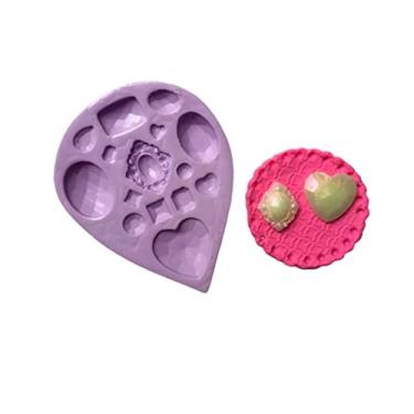 Imagem de Confeitaria dos moldes, F748 MOLDE DE SILICONE JÓIAS CONFEITARIA ARTESANATO