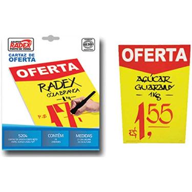 Imagem de Cartaz Para Marcacao Oferta Amarelo 21X29Cm.250G Pacote Com 25-64190