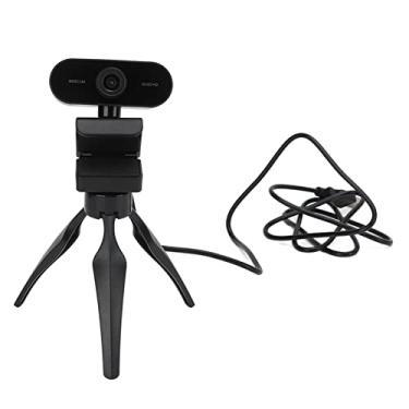 Imagem de Webcam HD, montagem de tripé de webcam, interface USB 2.0 com microfone embutido EVA Pad para videoconferência para casa