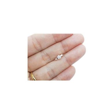 Imagem de Piercing Cartilagem Brinco Argola Pedra Zirconia Flor Prata