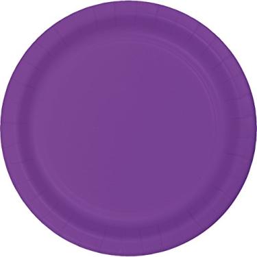Imagem de Creative Converting Prato de jantar de papel ametista, 22,86 cm (9"), roxo