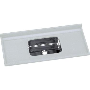 Imagem de Pia de Cozinha Roralit A. J. Rorato 120x55cm Mármore Sintético Pedra Clara