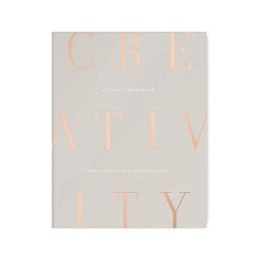 Imagem de FRINGE STUDIO Capa de bolso, caderno criativo, pontos, grades, forrado e em branco, estampagem metálica de folha dourada, 19 x 24 cm, 256 páginas, caderno de criatividade (863001)