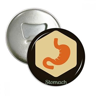 Imagem de Órgãos internos do corpo, abridor de garrafas de estômago, ímã de geladeira, emblema multifuncional