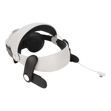 Imagem de Faixa de Cabeça Ajustável para 2, Conforto na Orelha para Substituição da Faixa de Cabeça Elite Strap VR para Efeitos Sonoros Aprimorados e Maior Imersão Em VR