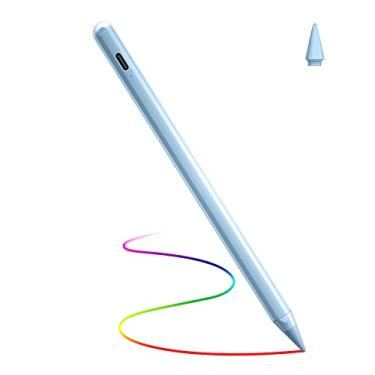 Imagem de DTTO Caneta Stylus para iPad, Active Pencil para Apple iPad Mini 6/5ª geração, iPad 9/8/7/6ª geração, Pro 11/12,9 polegadas, iPad Air 4ª/3ª geração para desenho/escrita com rejeição de palma (azul claro)