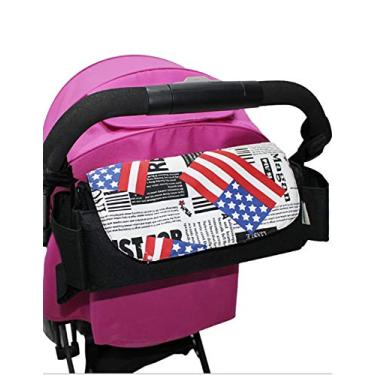 Imagem de Jashanz Organizador universal multifuncional para carrinho de bebê de grande capacidade, bolsa de armazenamento para cadeiras